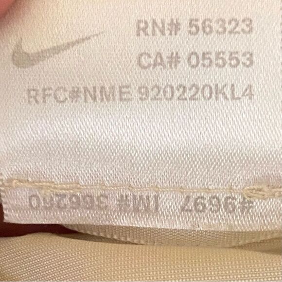 Nike Golf 1-4 Zip Pullover Jacket Performance Wear Tan Drawstring Waist - Picture 8 of 10